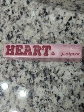 BNIB Peripera Heart Jam Glow Lip 06 Cherry Smoothie
